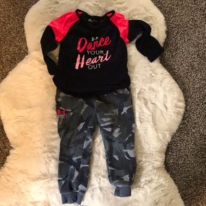 Under Armour outfit.